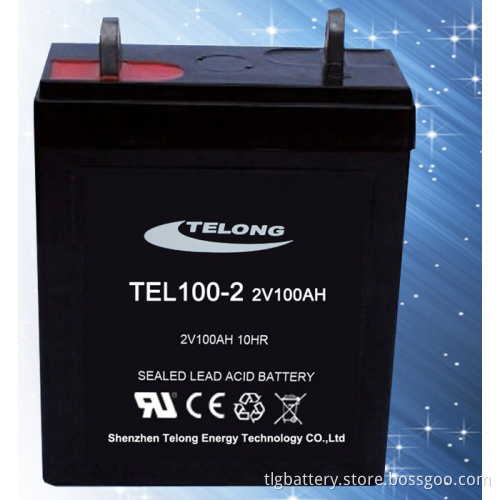 Rechargeable 2V100ah Lead Acid Battery Maintenance Free Battery (CE RoHS UL)